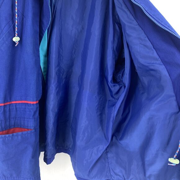 Vtg Country Concepts Plus 20 Jacket Windbreaker Grunge Indie Nautical 90’s Blue - Picture 5 of 7